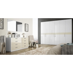 Armarios Puertas batientes 6 PUERTAS FRANJAS F-631