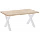 Mesa comedor fija X-Loft 160 roble nordish/blanco