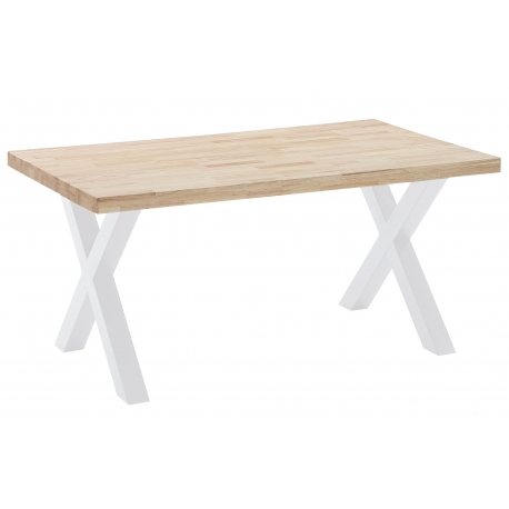 Mesa comedor fija X-Loft 160 roble nordish/blanco