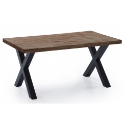 Mesa comedor fija X-Loft 160 roble american/negro