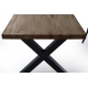 Mesa comedor fija X-Loft 160 roble american/negro