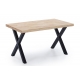Mesa comedor fija X-Loft 140 roble/negro