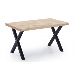 Mesa comedor fija X-Loft 140 roble/negro