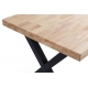 Mesa comedor fija X-Loft 140 roble/negro