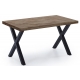 Mesa comedor fija X-Loft 140 roble american/negro