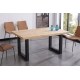 Mesa comedor fija Loft roble nordish/negro