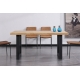 Mesa comedor fija Loft roble nordish/negro
