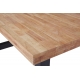 Mesa comedor fija Loft roble nordish/negro