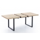 Mesa comedor extensible Natural roble nordish/negro