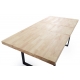 Mesa comedor extensible Natural roble nordish/negro