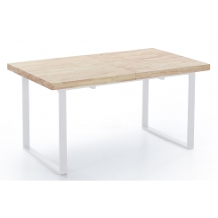 Mesa comedor extensible Natural roble nordish/blanco