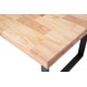 Mesa comedor fija Natural roble nordish/negro