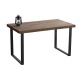 Mesa comedor fija Natural roble american/negro