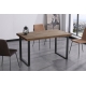 Mesa comedor fija Natural roble american/negro