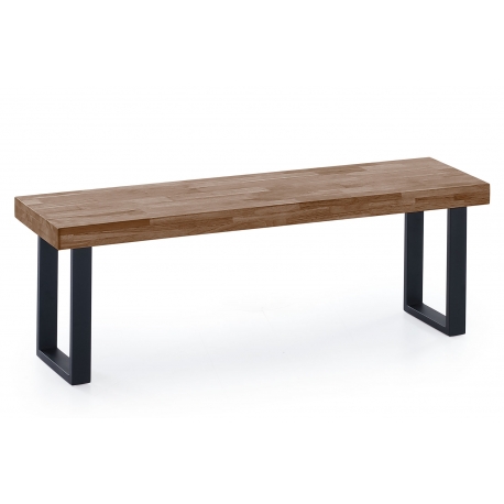 Banco asiento Loft roble american/negro