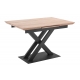 Mesa comedor extensible Victory roble/negro