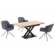 Mesa comedor extensible Victory roble/negro