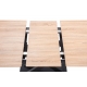 Mesa comedor extensible Victory roble/negro