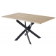 Mesa comedor fija Zen roble/negro