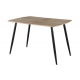 Mesa comedor fija Oak roble/negro