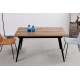 Mesa comedor extensible Branch nogal/negro