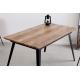 Mesa comedor extensible Branch nogal/negro