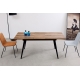 Mesa comedor extensible Branch nogal/negro