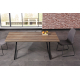 Mesa comedor fija Urban nogal/negro