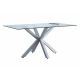 Mesa comedor fija Cross blanco