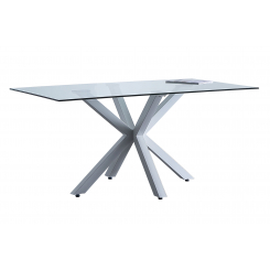 Mesa comedor fija Cross blanco