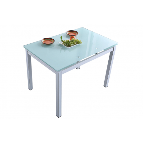 Mesa comedor extensible Milán blanco
