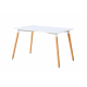 Mesa comedor fija Nordika 140 blanco/haya