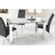 Mesa comedor cristal modelo Universal extensible blanco