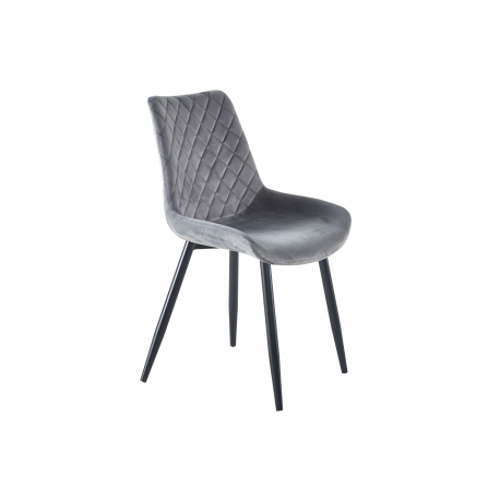 Silla comedor Swift velvet gris