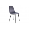 Silla comedor Hall velvet gris