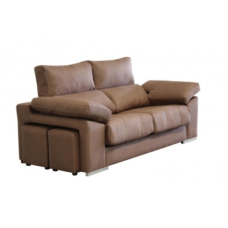 Sofas BELGR222 PUFFS DESLIZANTE Y RECLINABLE