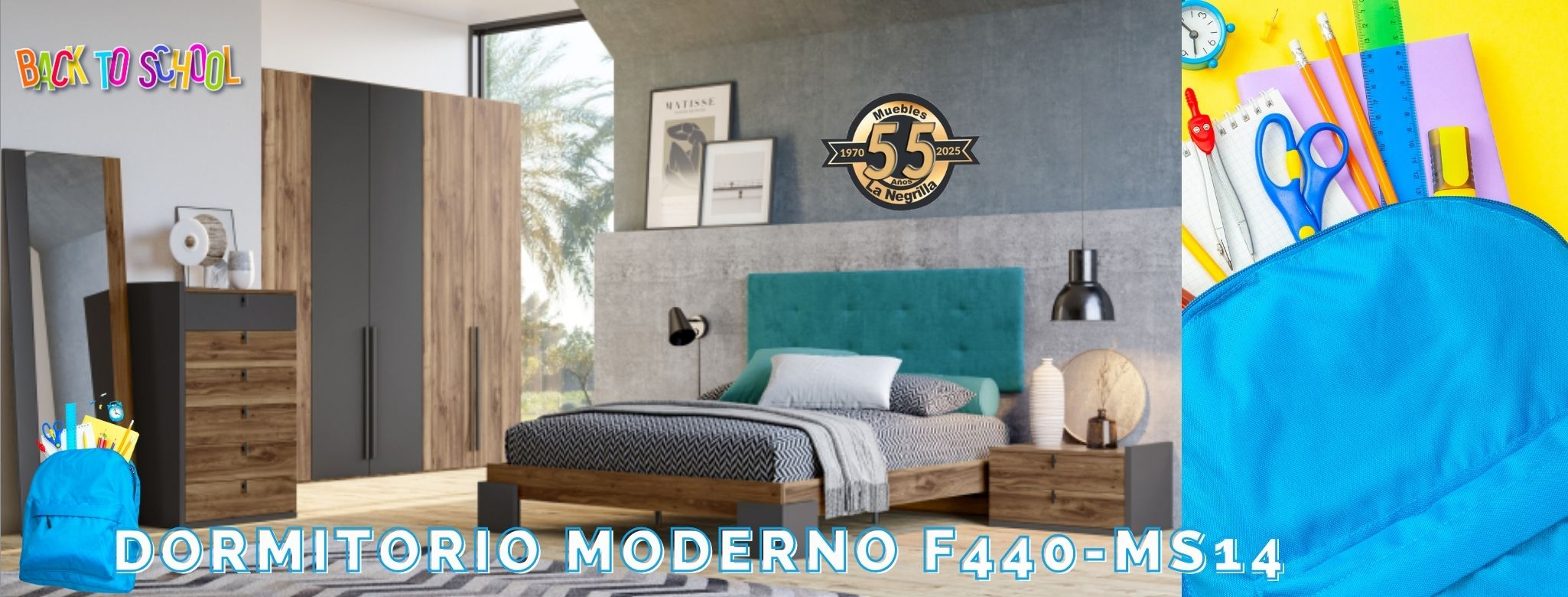 Dormitorio Moderno F440-MS14