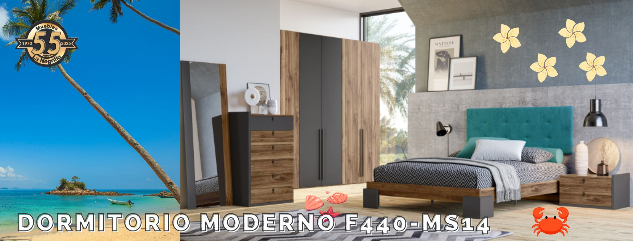 Dormitorio Moderno F440-MS14